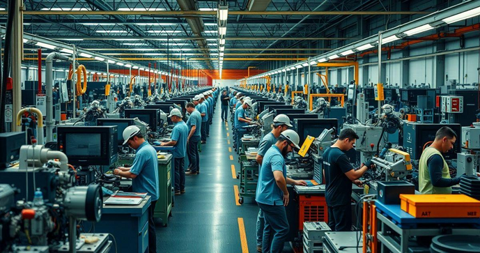 Montagem industrial eficiente: estratégias para otimizar processos e aumentar a produtividade
