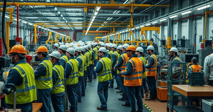Serviços de montagem industrial: Produtividade e Precisão