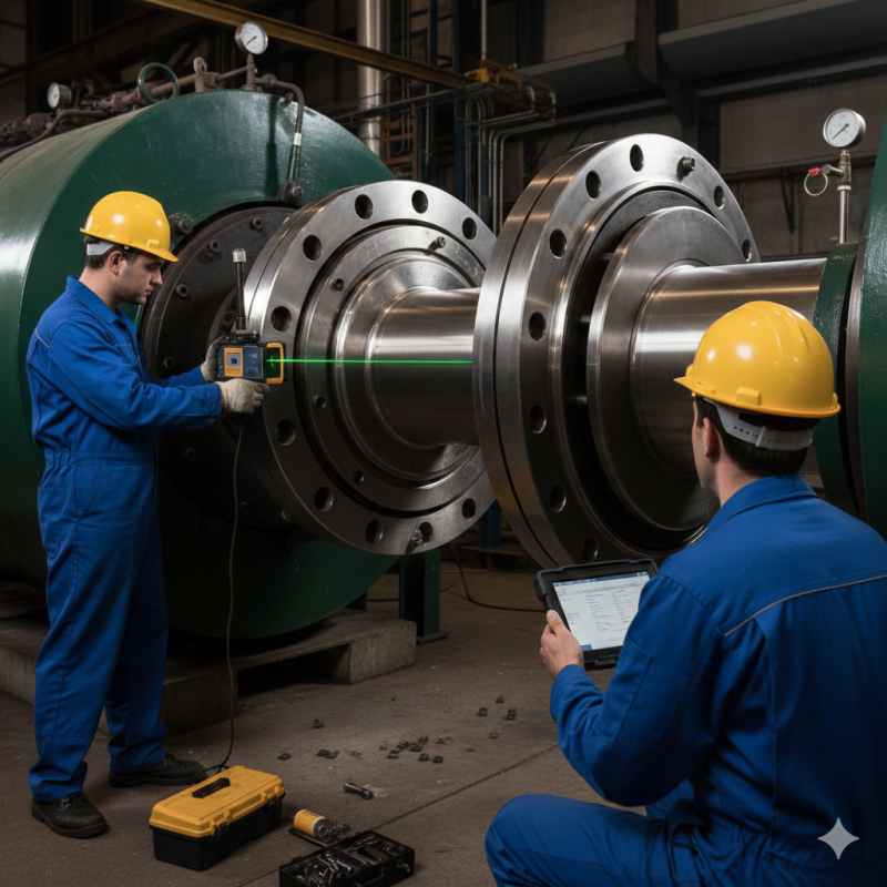 Alinhamento de Eixos de Turbinas: Técnicas para Otimizar Desempenho e Segurança em Sistemas de Energia