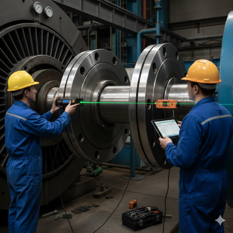 Alinhamento de Eixos em Turbinas: Guia Definitivo para Garantir Desempenho e Eficiência
