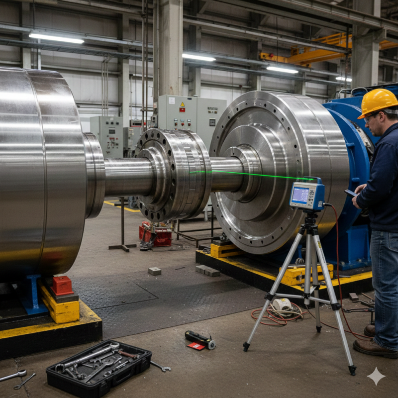 Por que o Alinhamento de Eixos em Turbinas é Crucial para a Eficiência e Durabilidade do Equipamento